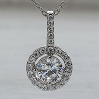 【ネックレス】ラウンドカット・0.5ct ・GN4756VQ_050