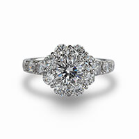 【リング】ラウンドカット・0.5ct ・Flower blossom