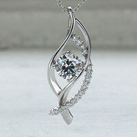 【ネックレス】ラウンドカット・1ct ・GN4386VQ_100