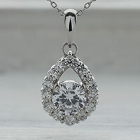 【ネックレス】ラウンドカット・1ct ・GN1900DQ_100